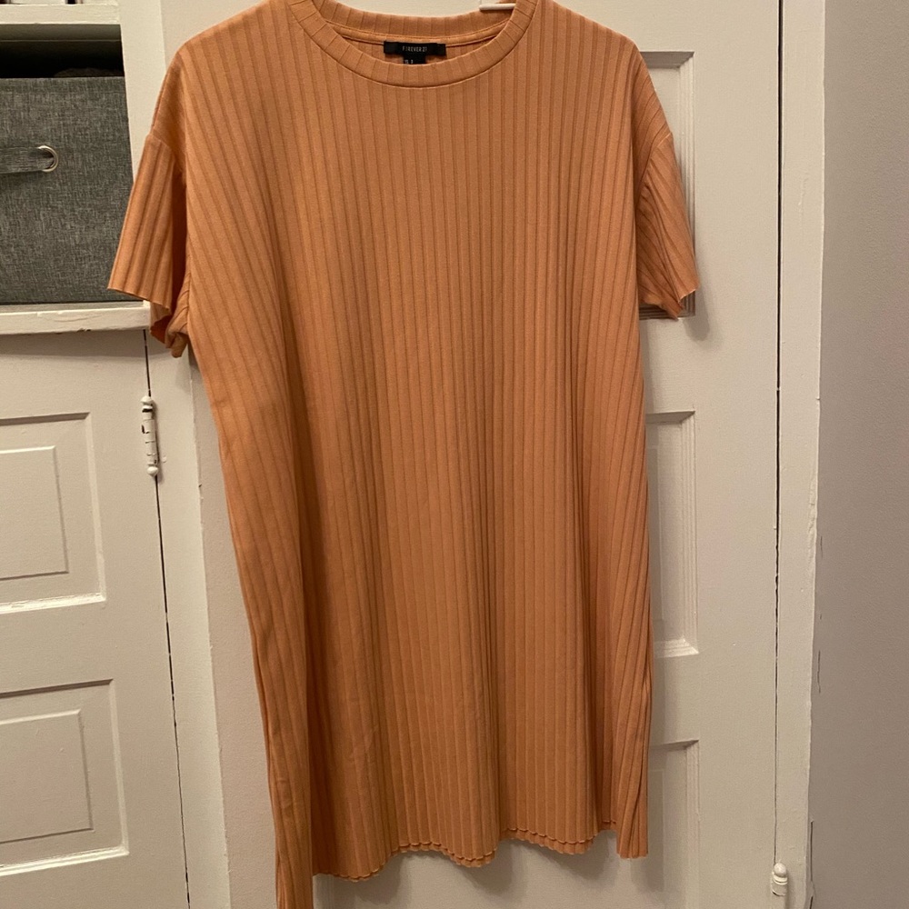 Peach Forever 21 Tee Shirt Dress